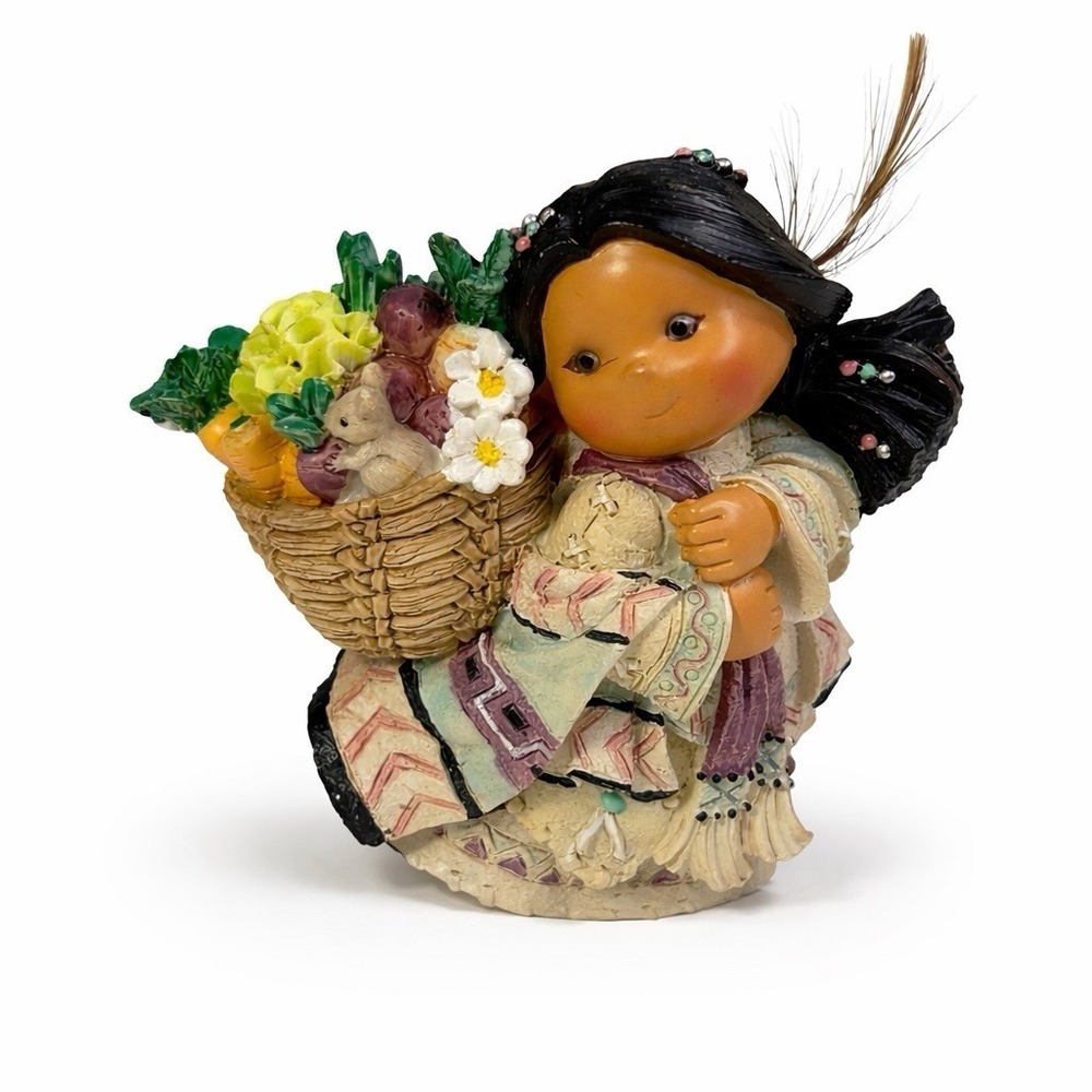 Enesco Friends of the Feather Walks With Spring In Her Step Figurine w Box